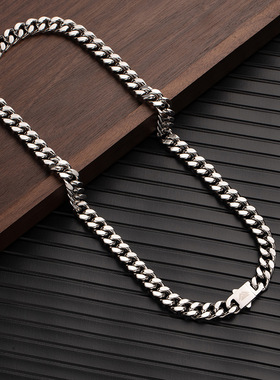 欧美风古巴链潮酷个性项链