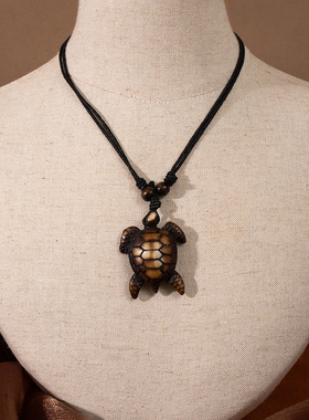 毛利鱼钩树脂项链4236