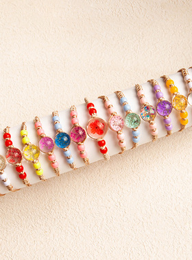 干花手链永生花满天星手串