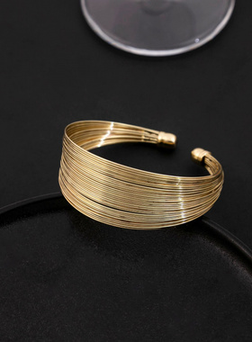 欧美风非洲风情C形金属手镯