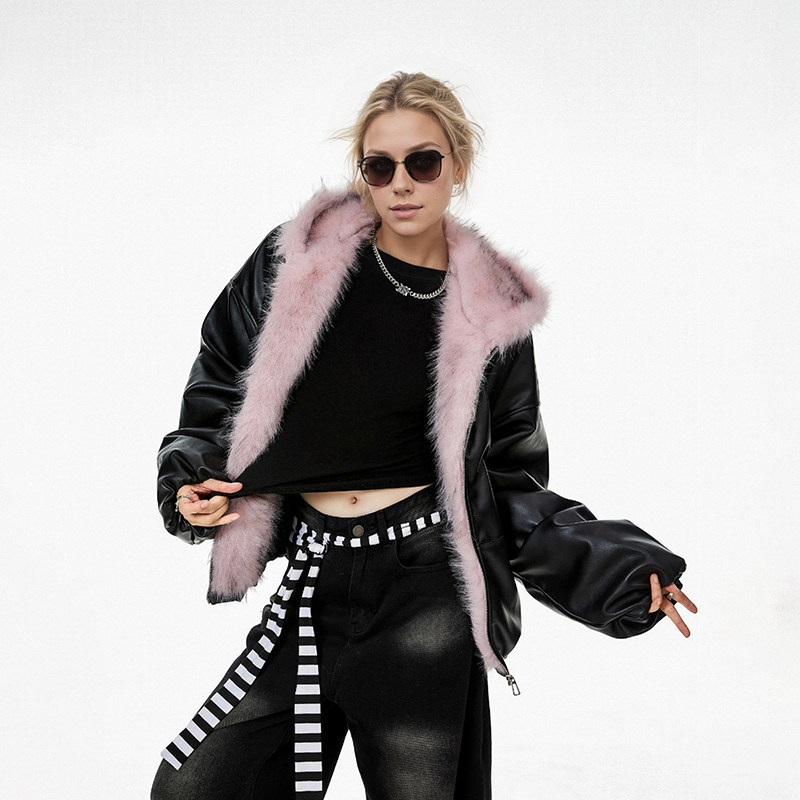 2025新款棉服女冬季皮衣加厚派克服棉袄复古座山雕皮草短外套女,淘宝优惠券,粉丝福利购,淘宝优惠卷