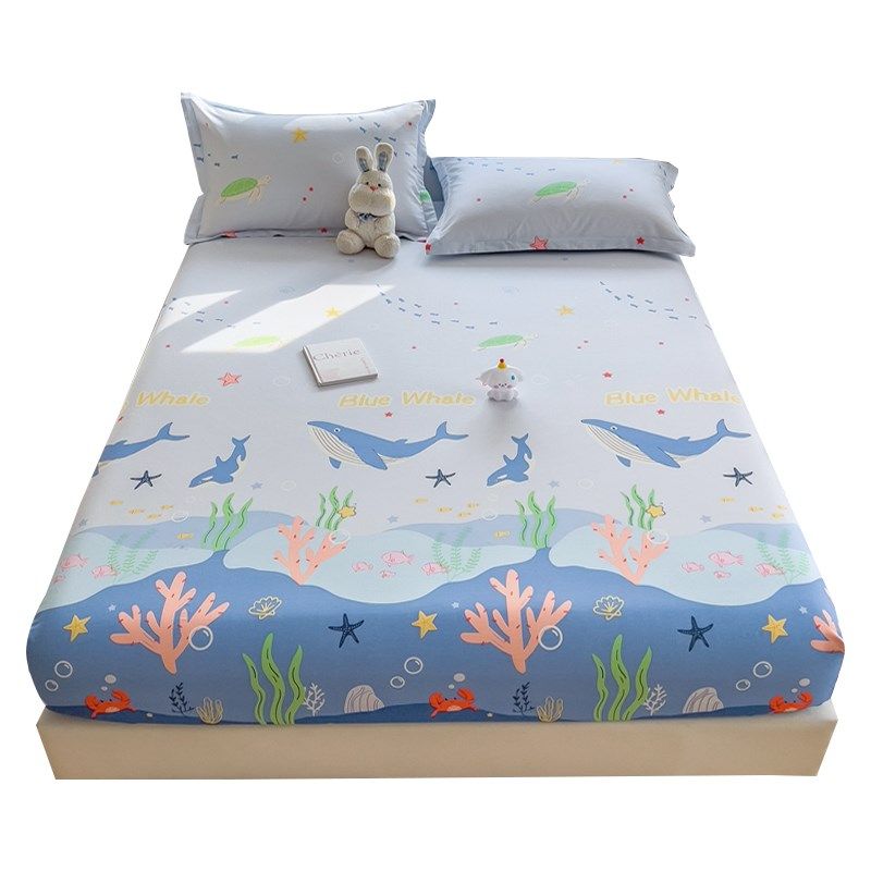 纯棉床笠单件100全棉床罩床套2025新款卡通可爱床垫保护罩床笠罩,淘宝优惠券,粉丝福利购,淘宝优惠卷