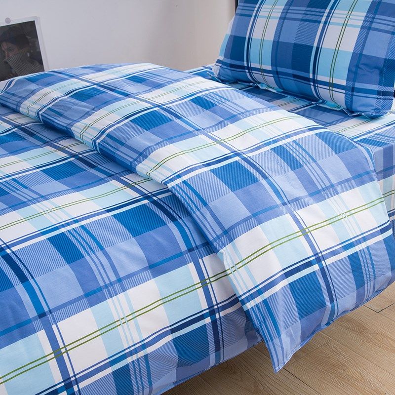新款格大学生宿舍纯棉三件套高中学生用床单被套单人学校上下铺床,淘宝优惠券,粉丝福利购,淘宝优惠卷