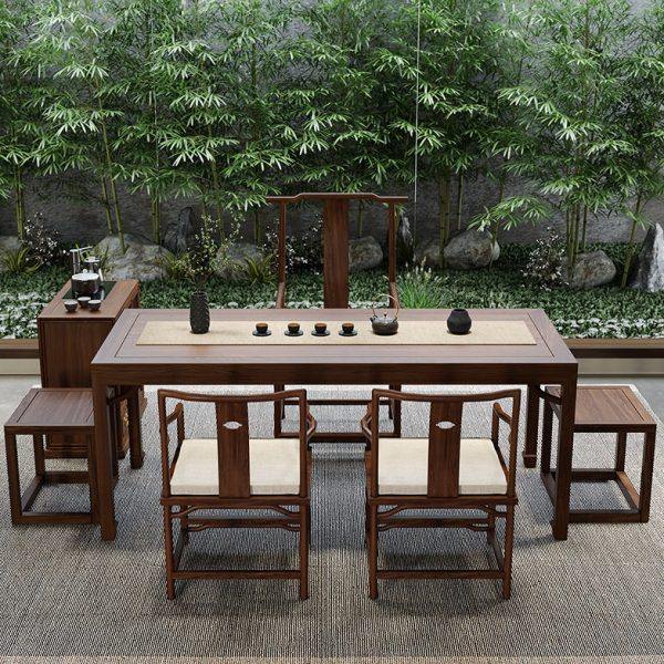 新中式茶桌椅家用茶台桌公大型泡茶桌仿古客厅功夫茶室桌子组合,淘宝优惠券,粉丝福利购,淘宝优惠卷