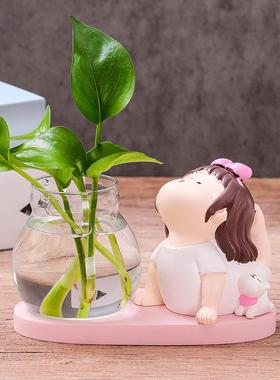 创意瑜伽女孩少女心办公室好物桌面书桌装饰品摆件可爱小摆设礼物
