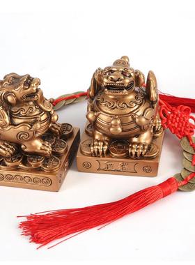 貔貅摆件一对招财客厅阳台店铺家居办公室桌装饰皮丘家用开业礼品