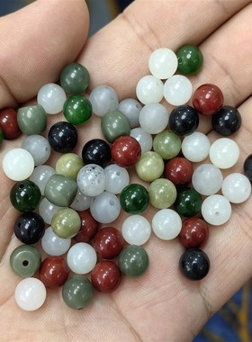 和田玉多宝圆珠--史上v醉全的吧8毫米 ~小石头和田玉