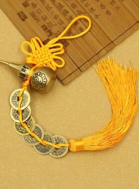 中式铜葫芦纯铜摆件家居客厅办公室店铺汽车挂件开口空心开盖饰品