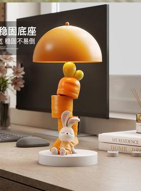 卡通兔子台灯摆件客厅床头灯卧室装饰实用小夜灯送闺蜜圣诞礼物