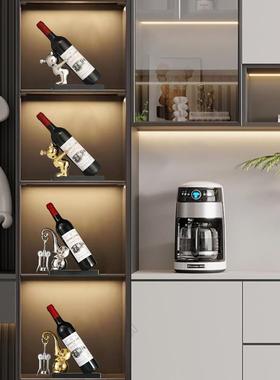 简约现代大象红酒托酒架托置物架轻奢客厅酒柜电视柜餐边柜摆件