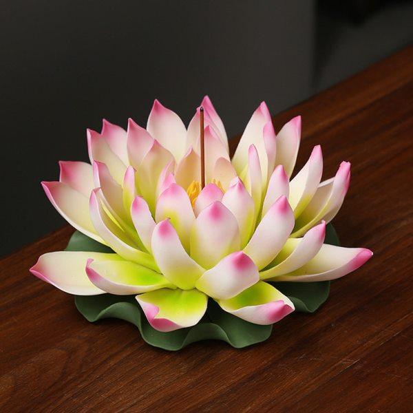 新款香炉手工莲花香插香底座禅意莲花檀香居室家用线香炉香炉摆件,淘宝优惠券,粉丝福利购,淘宝优惠卷