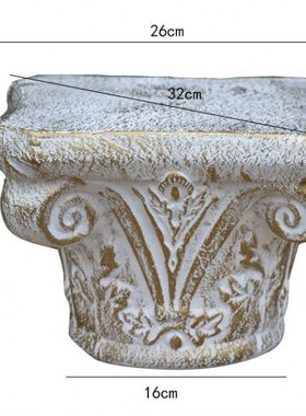 欧式家居落地陶艺摆件 阳台庭院花园花盆底座 家居装饰品 底座