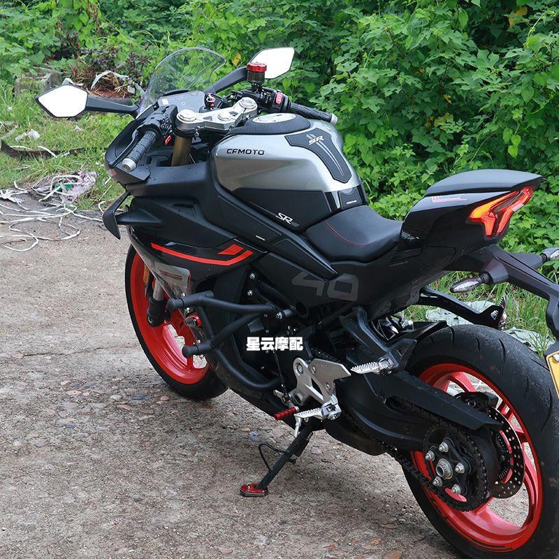 适用于春风450SR/SRS新款竞技杠弹簧杠45L0NK改装护杠保险杠防摔 - 图1