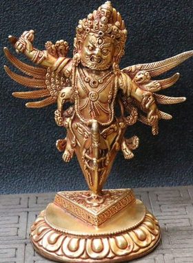 普巴金刚橛供具尼泊尔鎏金金刚杵金刚钺居家摆件藏式