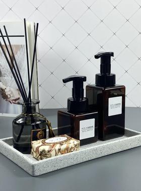 新中式样板房卫生间摆件浴室组合套装洗手间香薰蜡烛洗手液瓶套装