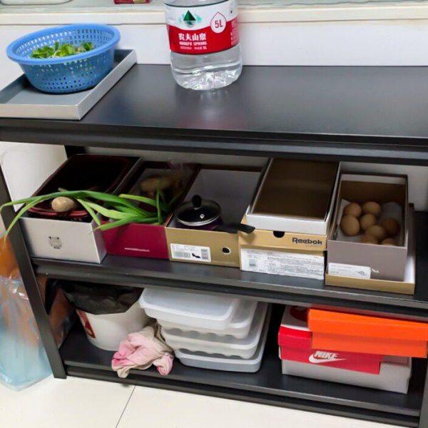 厨房收纳柜置物架微波炉放置架家用储物柜整理架烤箱架三层落地式,淘宝优惠券,粉丝福利购,淘宝优惠卷