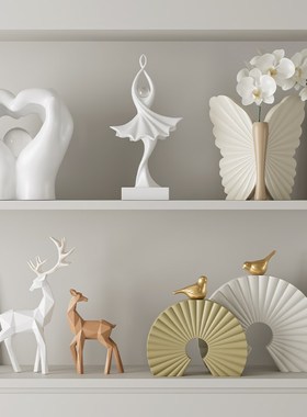 轻奢高档电视柜h壁龛摆件现代简约家里客厅酒柜办公室柜艺术装饰