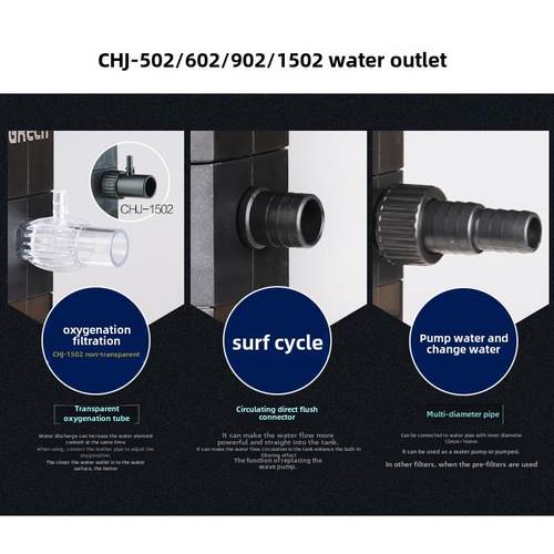 森森鱼缸过滤器增氧潜水泵水族箱静音抽水泵CHJ系列微型打氧水泵 - 图1