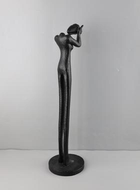 北欧创意抽象艺术人物雕塑树脂摆件客厅卧室玄关酒店软装家居饰品