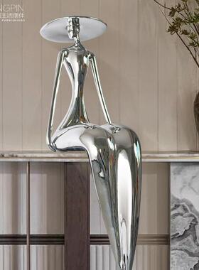 抽象人物艺术雕塑客厅卧室创意装饰酒店大堂玄关售楼处人形大摆件