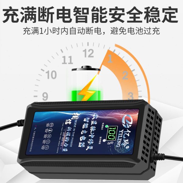 赛克电动车充电器48V两轮电瓶车60V20AH冲电器72断电脉冲修复原装 - 图1