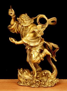 天师铜钟馗摆件魁星点斗魁星踢斗钟馗铜像书房家居办公室装饰摆件