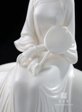荷塘月色 德化白瓷古典仕女美女家居客厅卧室工艺品人物礼品摆件
