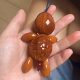 Creative internet celebrity Brazilian olive carving hand piece toy with little man with funny expression and rich little turtle fairy toy with