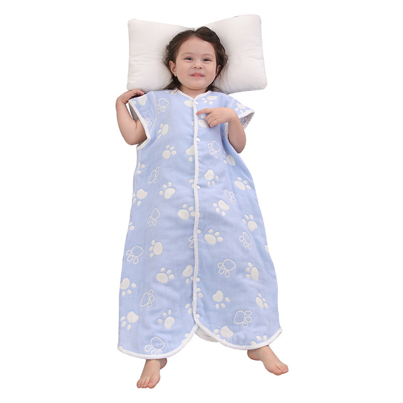婴儿睡袋宝宝夏季薄款春夏纯棉幼儿童纱布分腿防踢被神器四季通用,淘宝优惠券,粉丝福利购,淘宝优惠卷