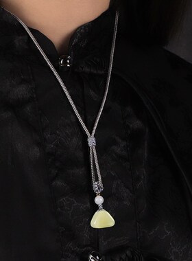 青玉吊坠定制刻字天然玉石随身小印章挂件男女项坠文艺生日礼物