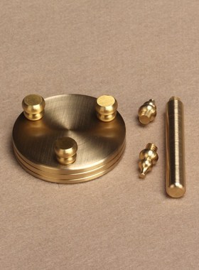 黄铜实心三角架摆放纯黄铜摆件三脚架八卦镜葫芦文昌塔客厅小摆件