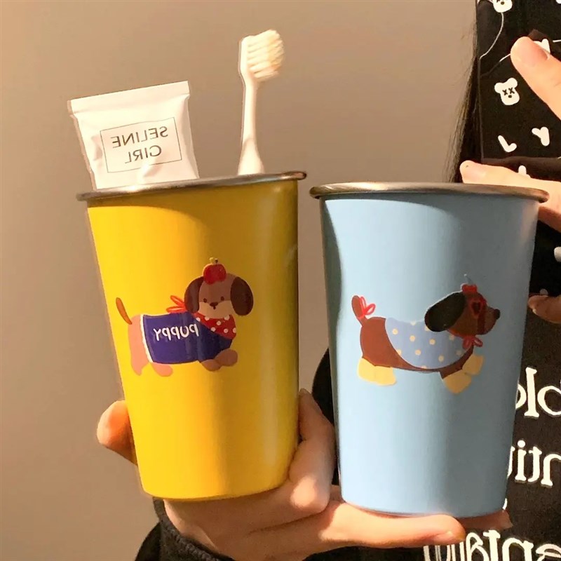 【下单立减30】可爱腊肠狗漱口杯家用H牙刷杯子洗漱杯情侣学生HS - 图3