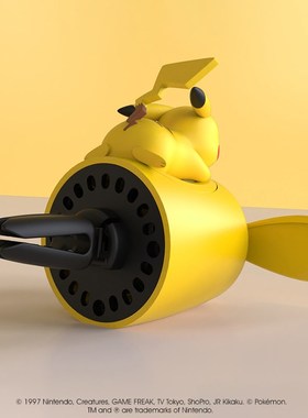 出风口香薰可爱皮卡丘汽车固体香膏车内除异味香薰车载香水出风口