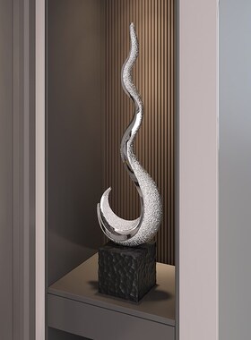 风生水起艺术雕塑入户玄关客厅酒店大堂装饰摆件高档乔Z迁新居礼