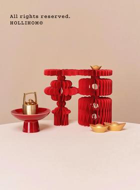 逅里百福齐臻新家暖居礼物玄关装饰摆件乔迁之喜入宅仪式布置