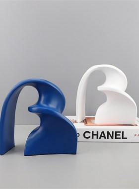 现代简约创意g几何拱形飘带摆件样板房客厅卧室玄关办公室家居饰