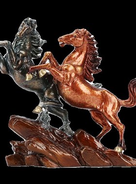 黄铜马摆件马到成功家居客厅玄关电视柜办公室装饰品开业乔迁礼品