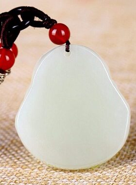 和田玉佛吊坠羊脂白女款玉佛坠子玉器弥勒佛挂件玉石玉佛公天然