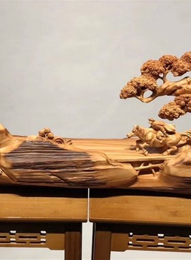 红木花梨木香樟崖柏木雕根雕雕刻家居装饰人物摆件下X单请联系客
