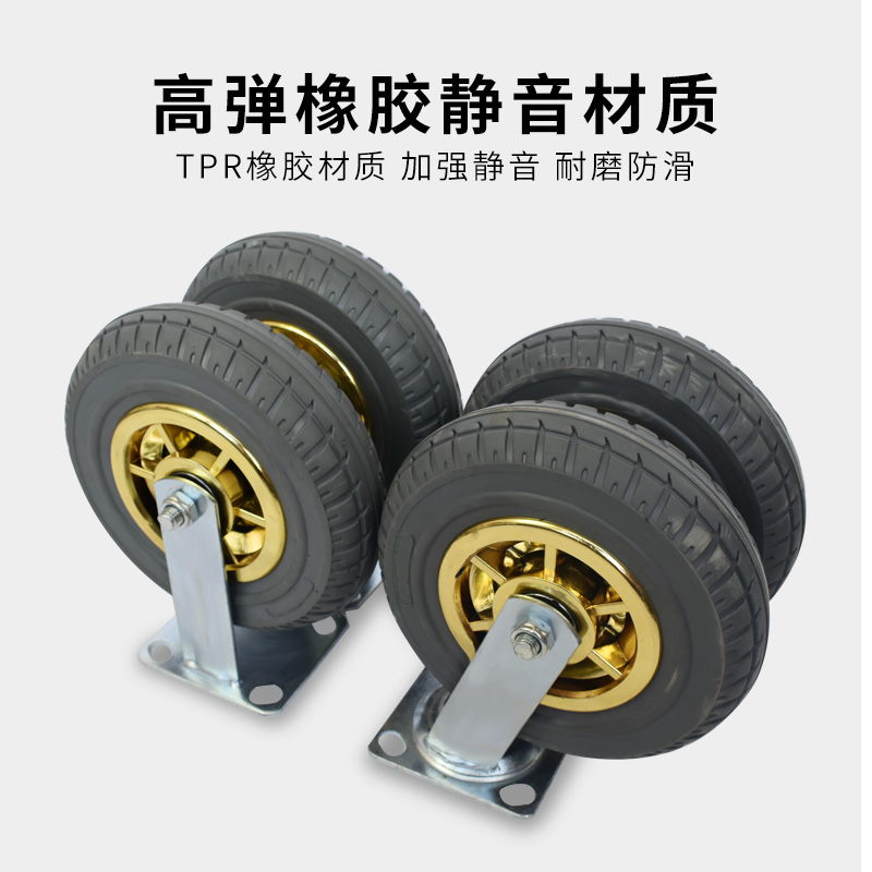 加厚折叠手推车平板车拉货车拖车推货车静音平板购物小推车搬运车 - 图1