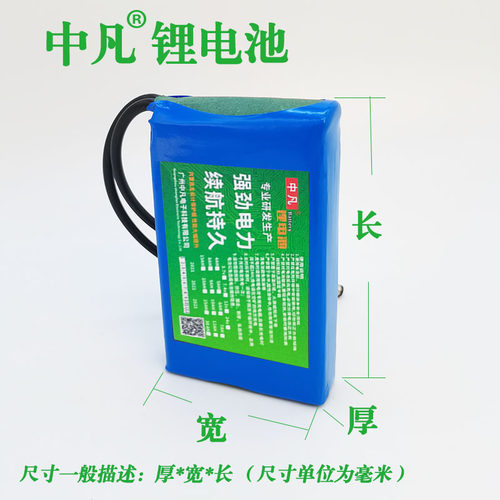 12v锂电池 大容量照明灯移动电源监控洗车机伏户外充电电池组电瓶 - 图2
