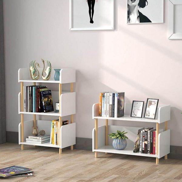 书架简易落地客厅实木多层置物架卧室收纳架展示架家用小型书柜子,淘宝优惠券,粉丝福利购,淘宝优惠卷