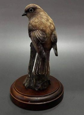 摆件树脂工艺品鸟类麻鸟花园庭院摆件客厅装饰乔迁新居开业礼品