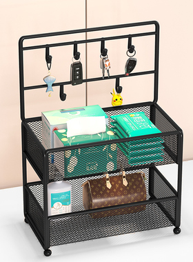 玄关钥匙盒进门入户门口口罩收纳摆件客厅托盘鞋柜上摆的置物挂架