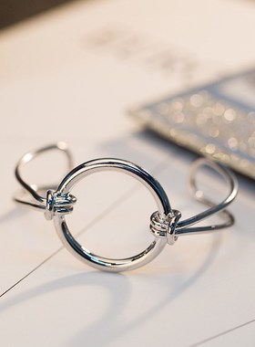 新款情侣手镯 简大圆开口手镯环 小清M新首饰饰品 厂家直销