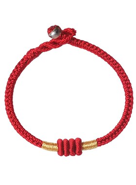 四季平安红绳手链手绳手r工编织本命年男女情侣款红绳手链代发