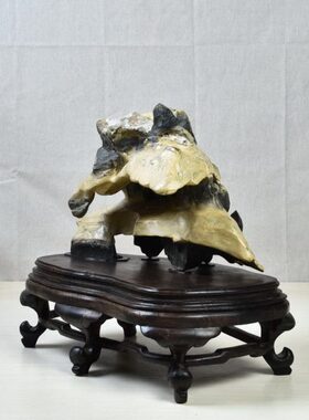 琴书侣 吕梁石2219号 观赏石 奇石 避雨石 家居工艺品装饰摆件