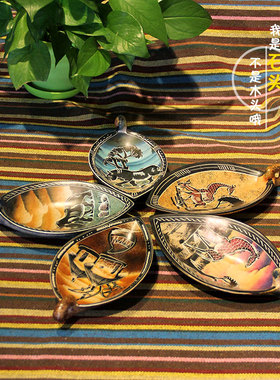 非洲特产皂石天鹅盘装饰品收纳肯尼亚工艺品创意艺术石雕摆件桌面