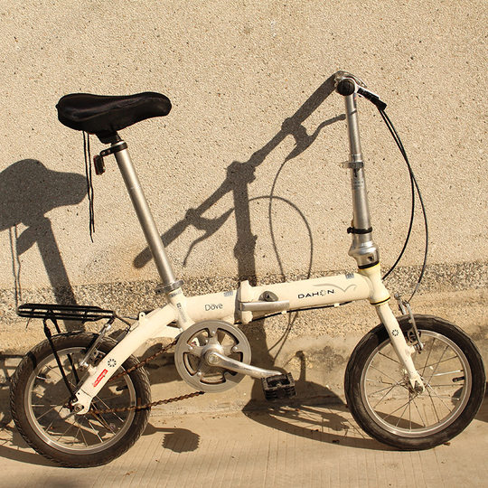 代驾电动折叠自行车14寸后货架行李架实心钢v/碟T刹风行尾架后衣