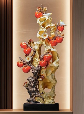 入户玄关太湖石h大摆件电视柜壁龛客厅装饰落地造景竖高雕塑艺术